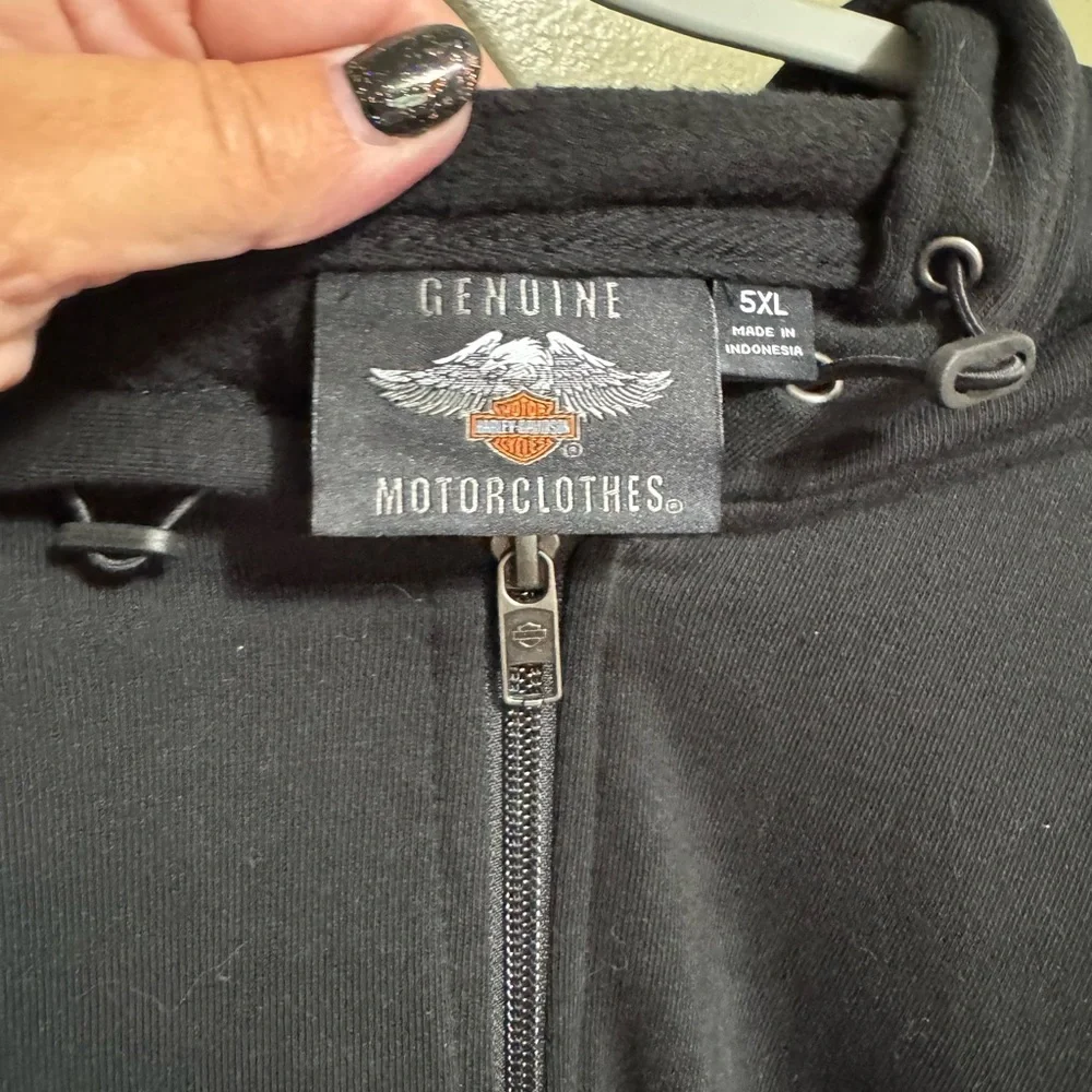 Harley‎ Davidson Black Hoodie, Size 5XL